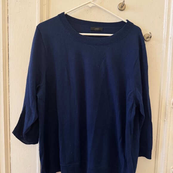 J Crew Tippi Crewneck sweater in Merino, XXL in Navy - Picture 2 of 3